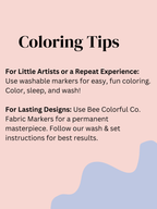 Bee Colorful Co. - Mermaid Coloring Pajamas 2 piece set made from Bamboo: 3T