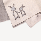 Viverano Organics - Bunny - Organic Cotton Jacquard Sweater Knit Baby Blanket