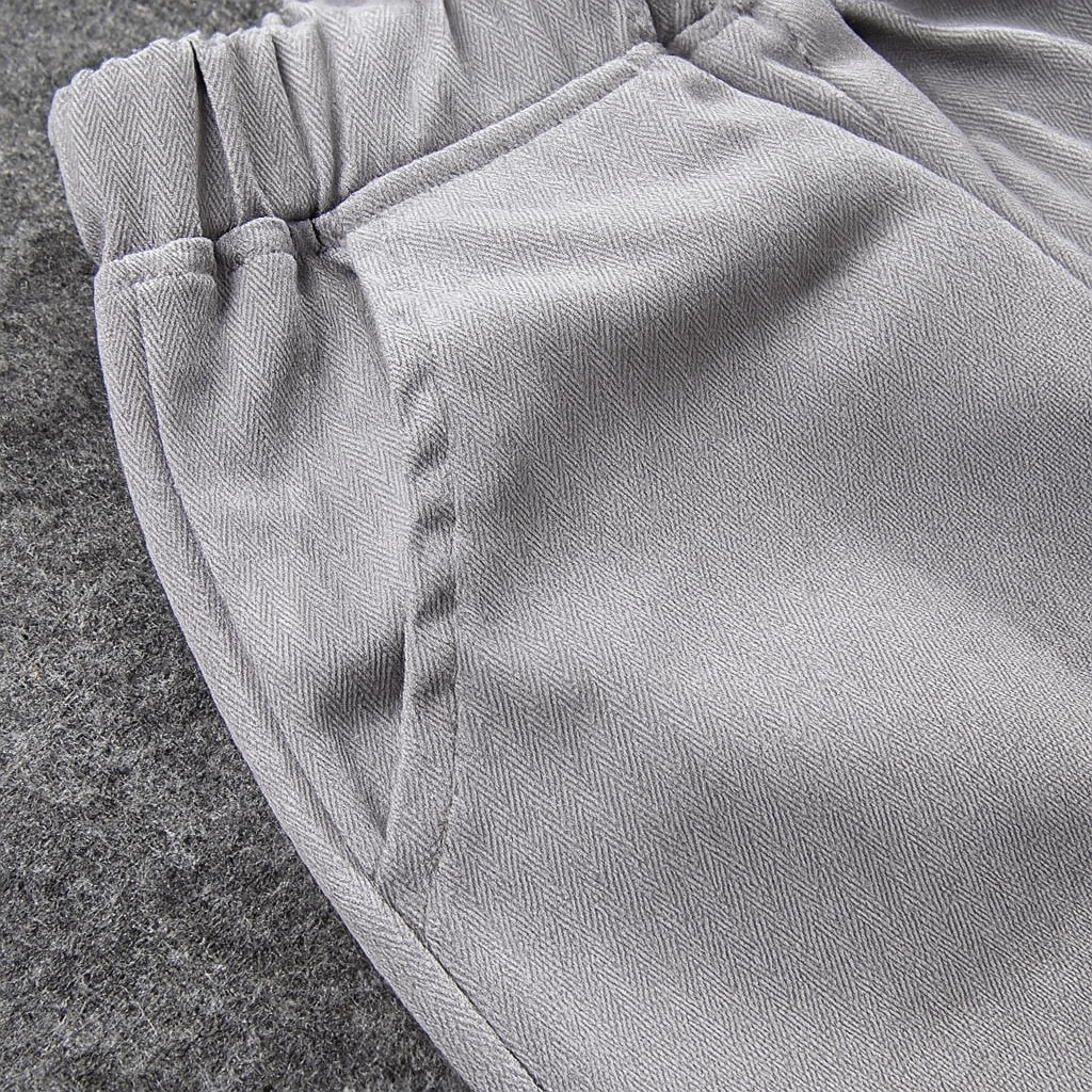 Fennco Styles - Grey & White 4pcs Tuxedo Boy Outfit: 2-3T