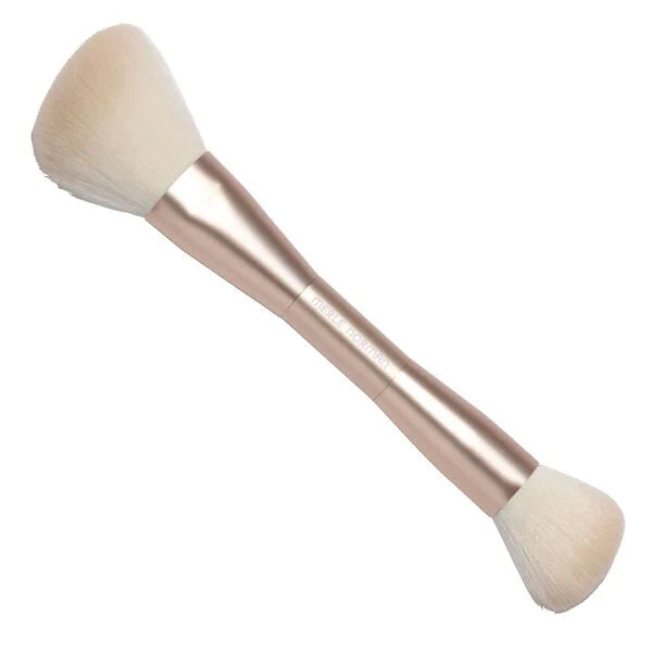 Daily Brush Set (Limited-Edition) featuring a dual-ended makeup brush with soft bristles and a sleek rose gold handle, perfect for stylish everyday use.