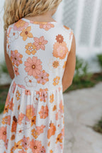 Tiered Terra Cotta Ruffle Dress