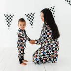Kiki + Lulu - Racecar Convertible Footies: 18-24m