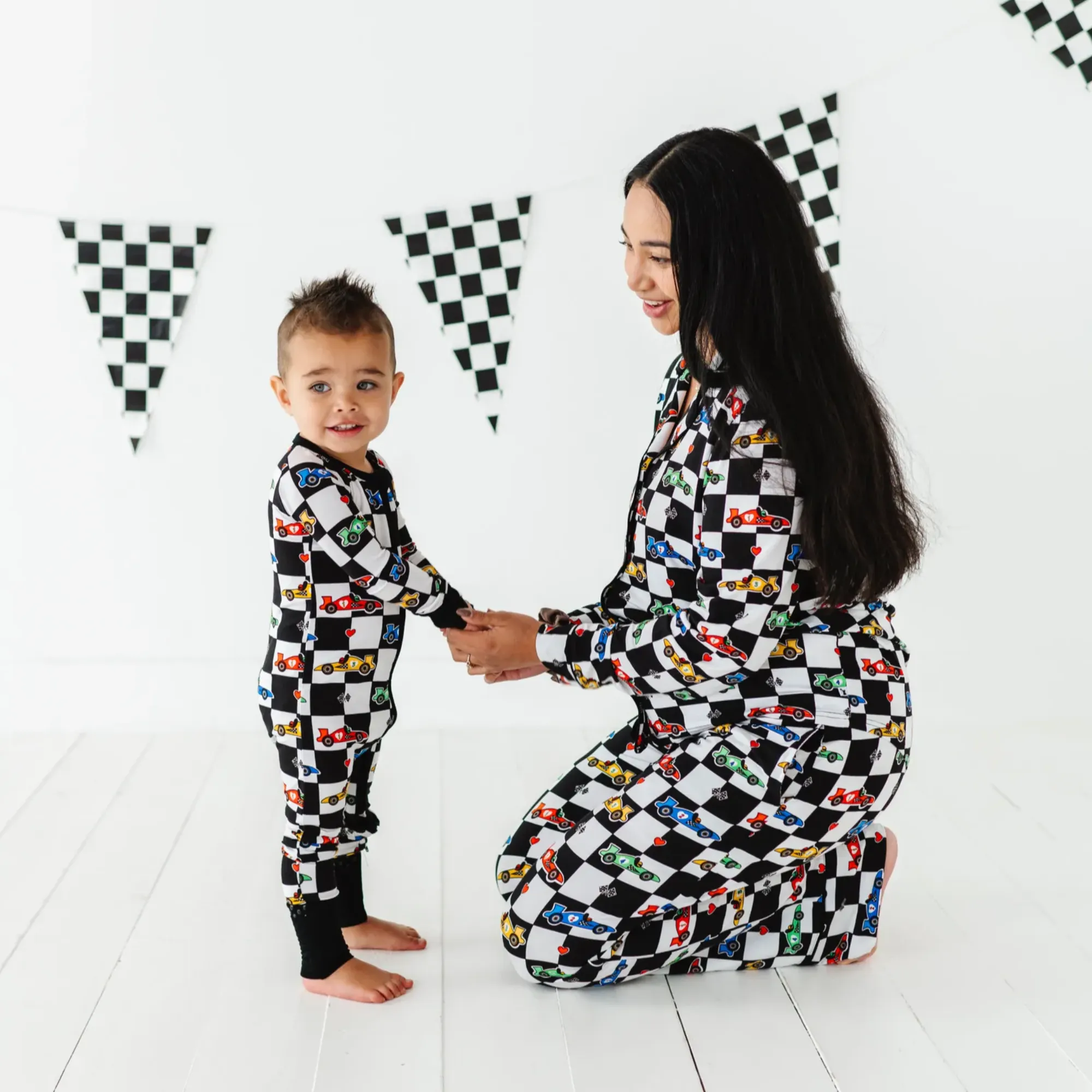 Kiki + Lulu - Racecar Convertible Footies: 18-24m
