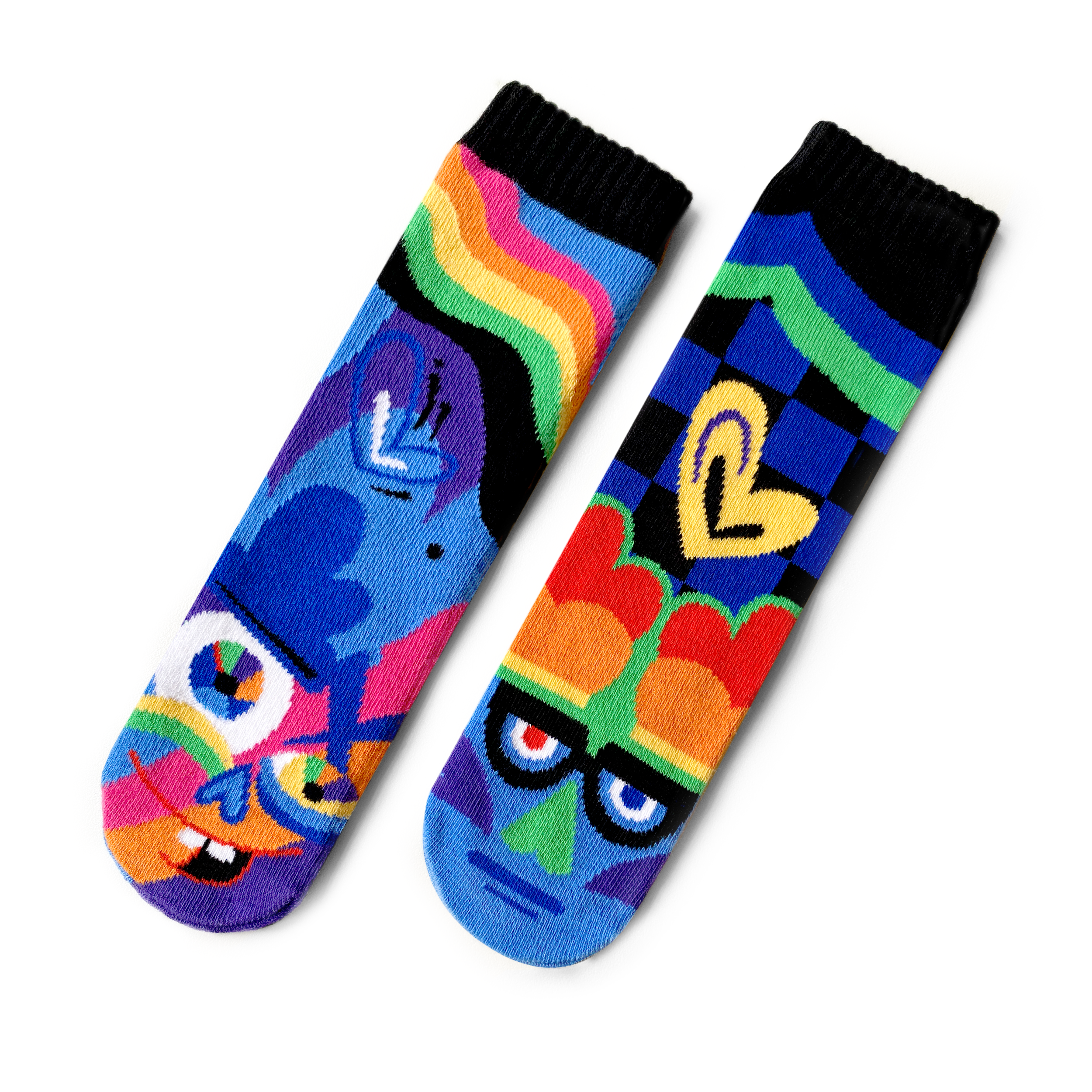 Pals Socks - Silly & Serious Mismatched Non-Slip Kid Socks (Limited Edition): Ages 9-12