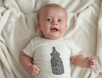 Finn + Emma - Baby graphic organic bodysuit | I'll have a Bottle of the House White: 3-6m
