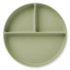 Ali+Oli - Baby Plate with Suction and  Divided Portions (Sage)