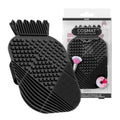 Lindo - Lindo CosMat Brush Cleaning Pad: Black with textured surface and multiple brush-cleaning zones, ideal for removing makeup residue from brushes in a stylish and practical way.