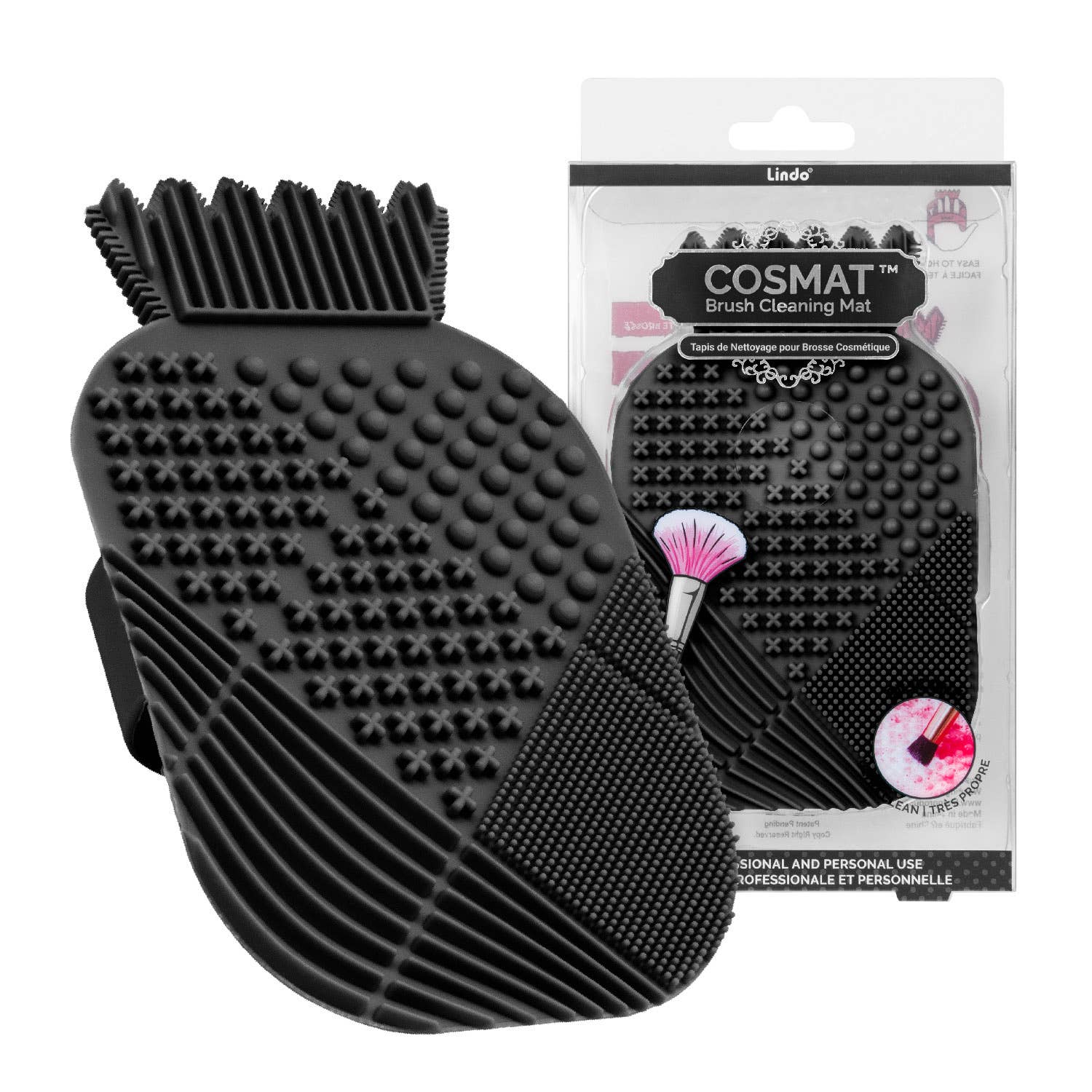 Lindo - Lindo CosMat Brush Cleaning Pad: Black