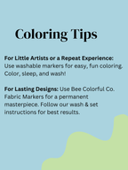 Bee Colorful Co. - Space Coloring Pajamas 2 piece set made from Bamboo: 3T