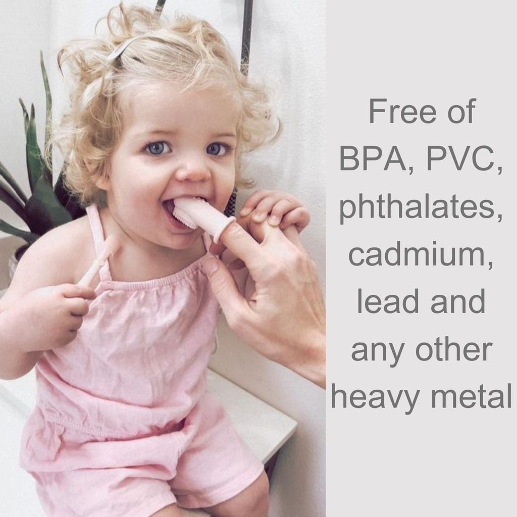 Ali+Oli - Baby Finger Toothbrush & Tongue Cleaner Oral Set 3m+ (Ivory)