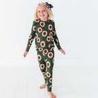 Kiki + Lulu - Rustic Blooms Ribbed Toddler/Big Kid Pajamas: 4T