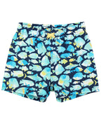 RuffleButts + RuggedButts - Boys Fish Friends Swim Trunks
: Blue / 18-24m