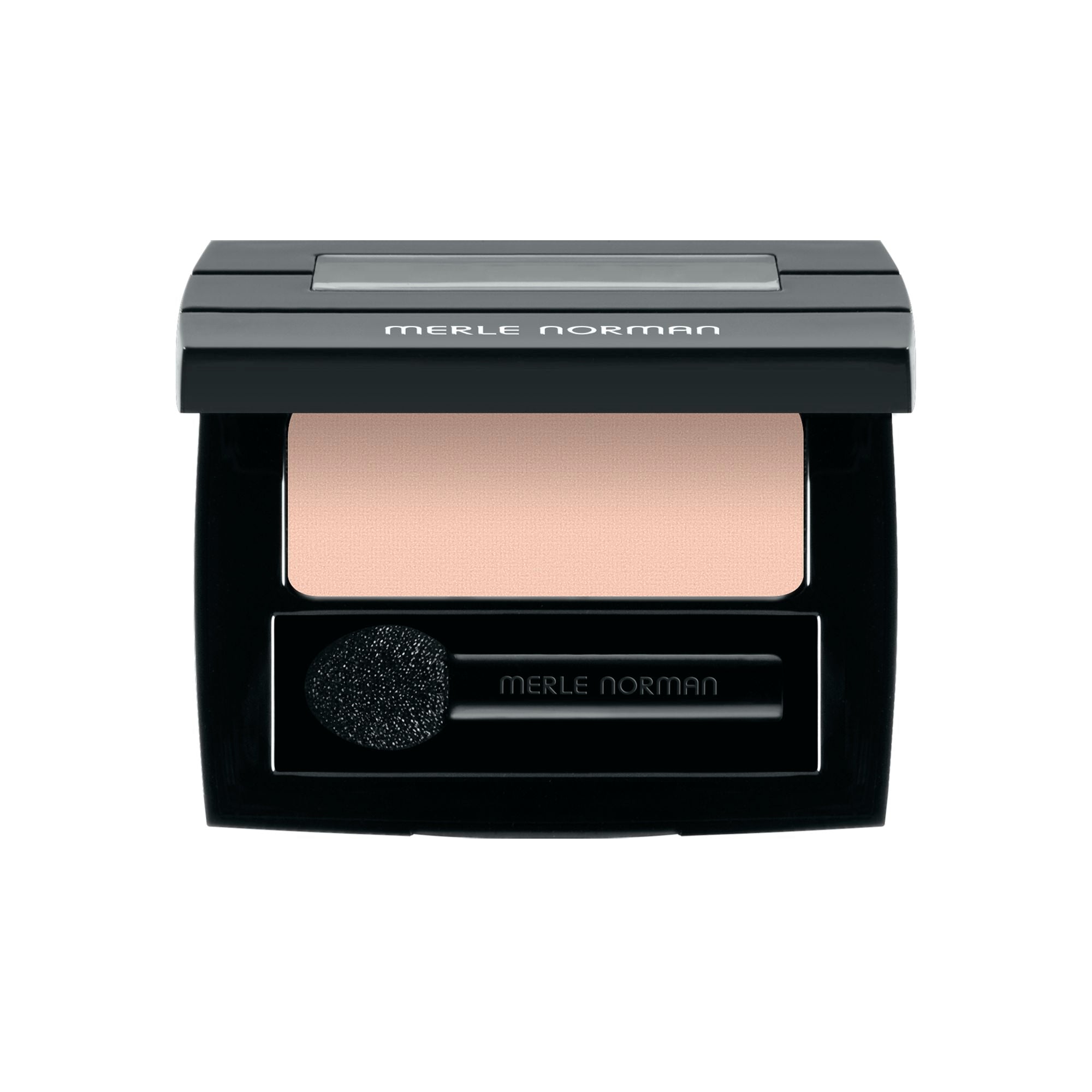 Compact powder eyeshadow in a soft neutral tone with applicator, part of Soft Touch Shadow collection, perfect for a natural look.
