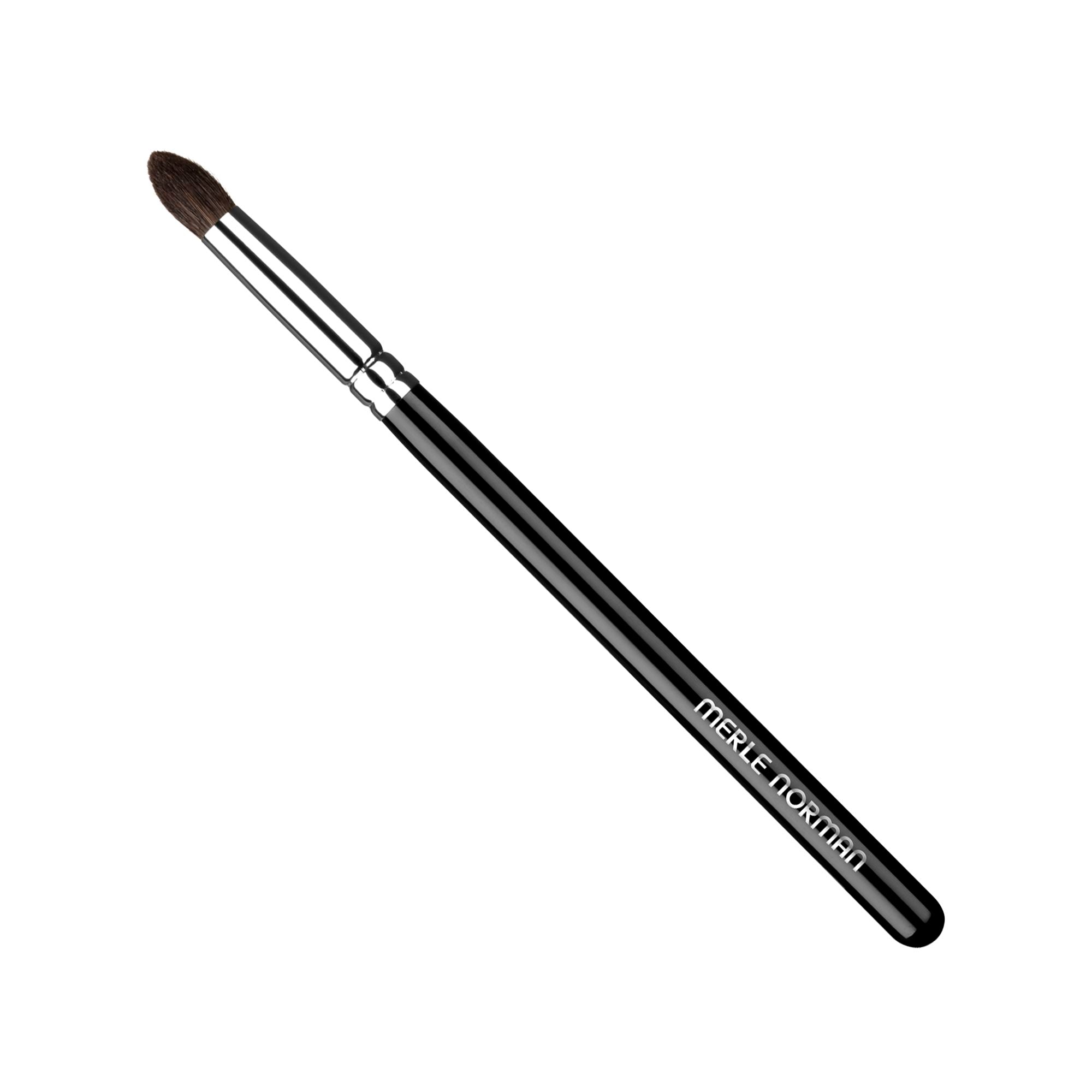 Makeup Artistry Eyes #3 Brush (Contour) with a sleek black handle and soft bristles, ideal for precise eye contouring and blending.