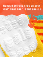 Pals Socks - Cat & Dog Fun Mismatched Non-Slip Kids Socks: Ages 9-12