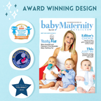 Tasty Tie® - Tasty Tie Teether, Crinkle Toy, Baby Boy Gift: Polkadot