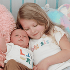 Finn + Emma - Kid toddler organic graphic tee | big sis: 2T