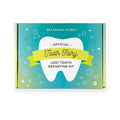 Sea Urchin Studio - Tooth Fairy Kit featuring a colorful lost tooth reporting kit box with playful stars and a tooth graphic, perfect for kids and families.