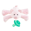 Nookums - Paci-Plushies Shakies – Pigi Pig is a soft pink plush pacifier holder designed for babies, combining playful comfort with practical mom life essentials from a curated children’s boutique.