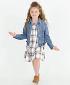 RuffleButts + RuggedButts - Girls Light Wash Jacket
: Blue / 4T