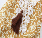 Fennco Styles - Flower Lace Backless Baby Girl Sunsuit Romper : 3-6m