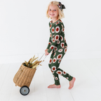 Kiki + Lulu - Rustic Blooms Ribbed Toddler/Big Kid Pajamas: 4T