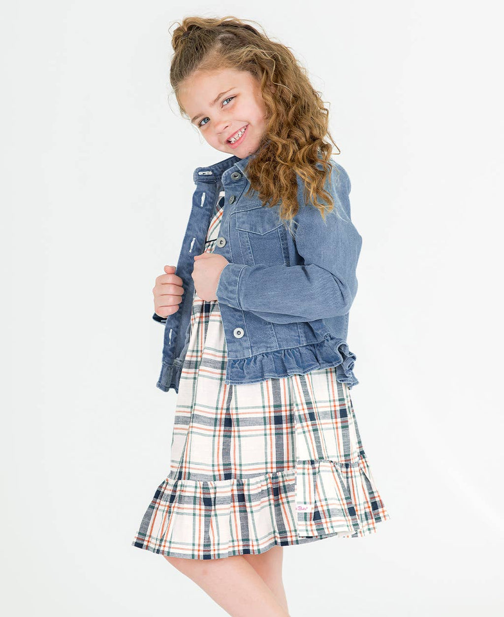 RuffleButts + RuggedButts - Girls Light Wash Jacket
: Blue / 6-12m