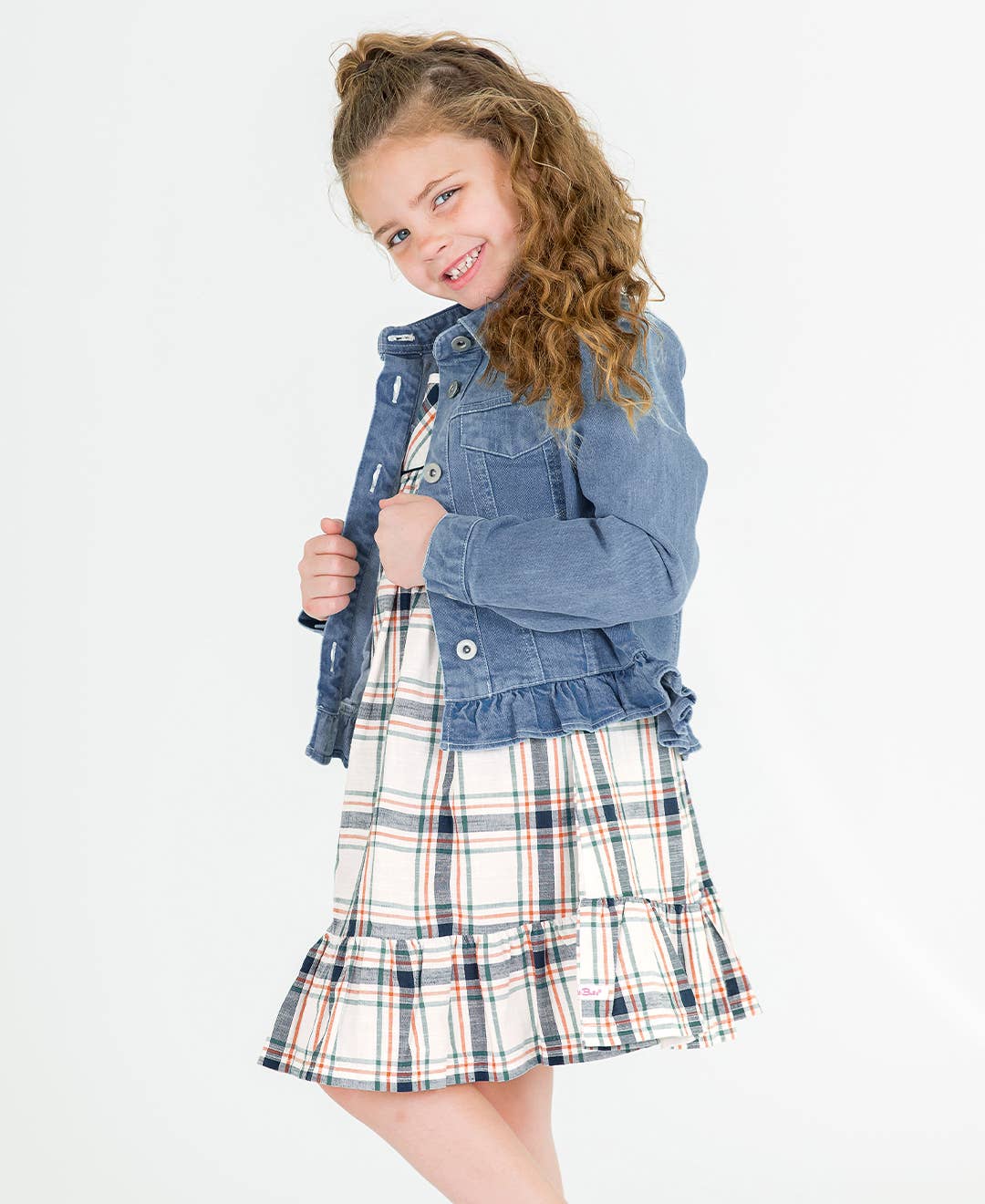 RuffleButts + RuggedButts - Girls Light Wash Jacket
: Blue / 6-12m
