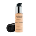 Merle Norman Cosmetics - Flawless Effect Liquid Foundation Broad Spectrum SPF 15 in a sleek pump bottle, designed for smooth, natural coverage with sun protection.