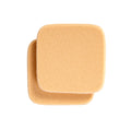 Two beige square makeup sponges designed for smooth foundation application, Merle Norman Cosmetics - Foundation Sponges, ideal for mom life essentials and stylish kids clothing care.