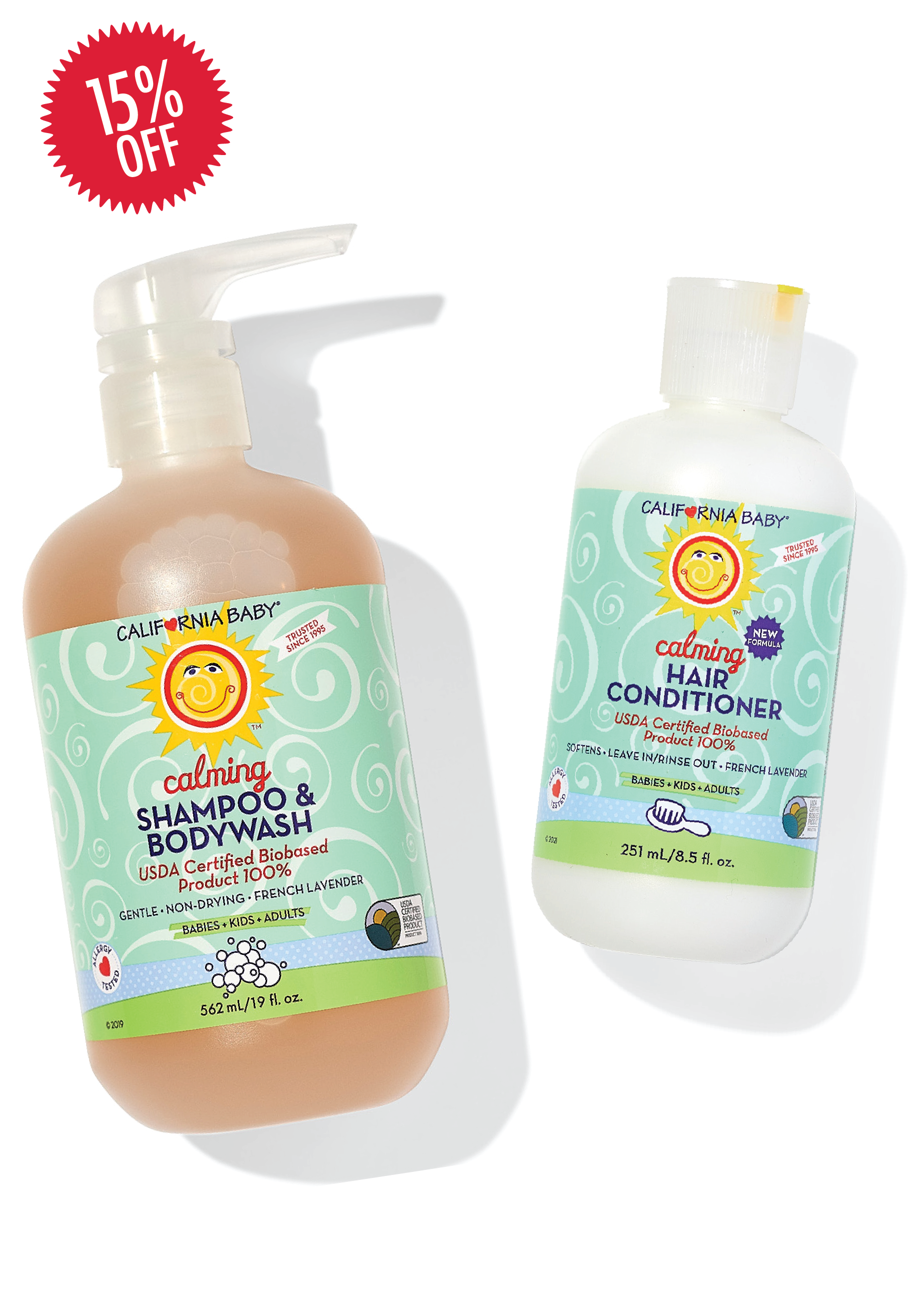 California Baby - Calming™ Shampoo + Conditioner Bundle