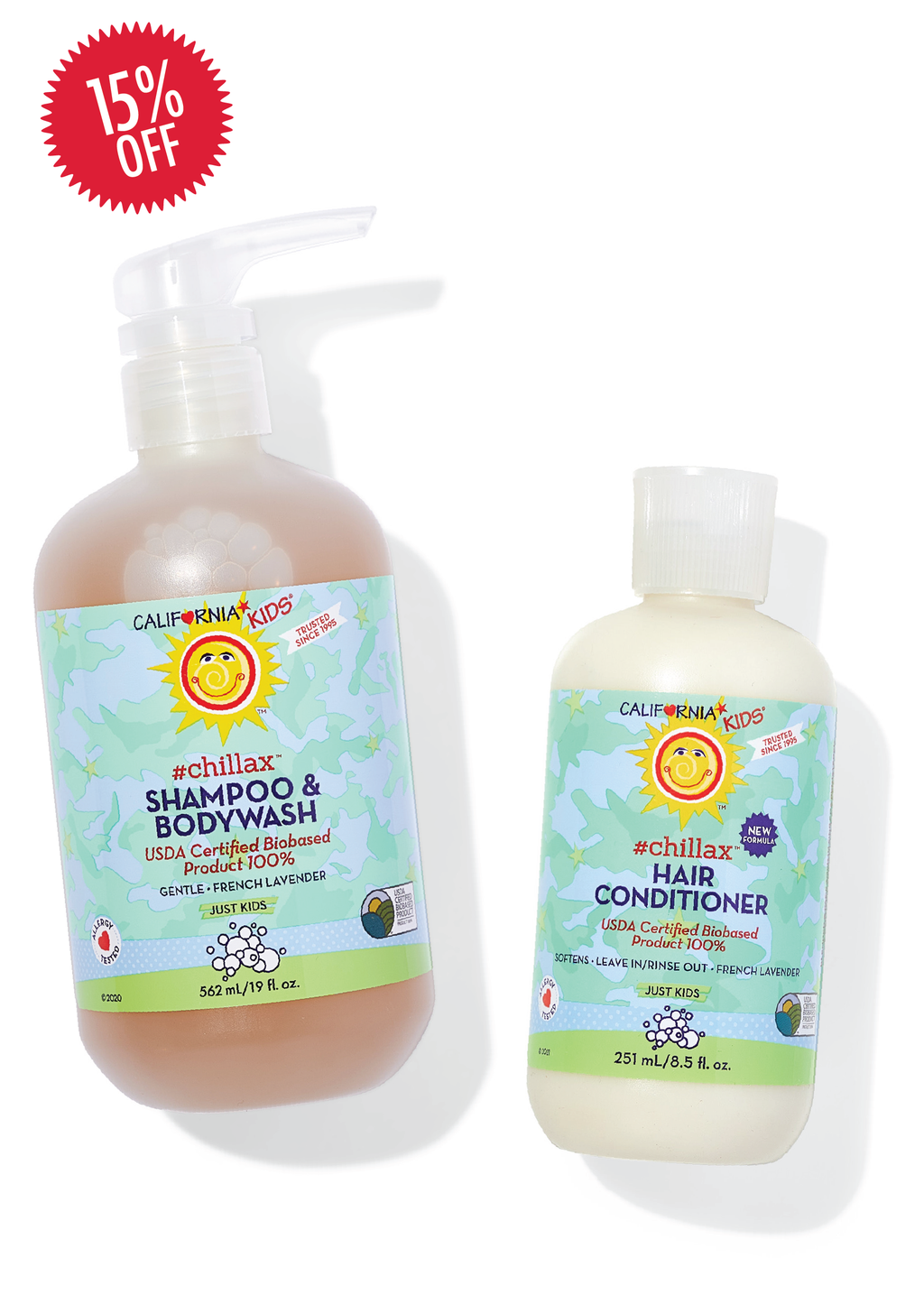 California Baby - Kids #Chillax™ Shampoo + Conditioner Bundle