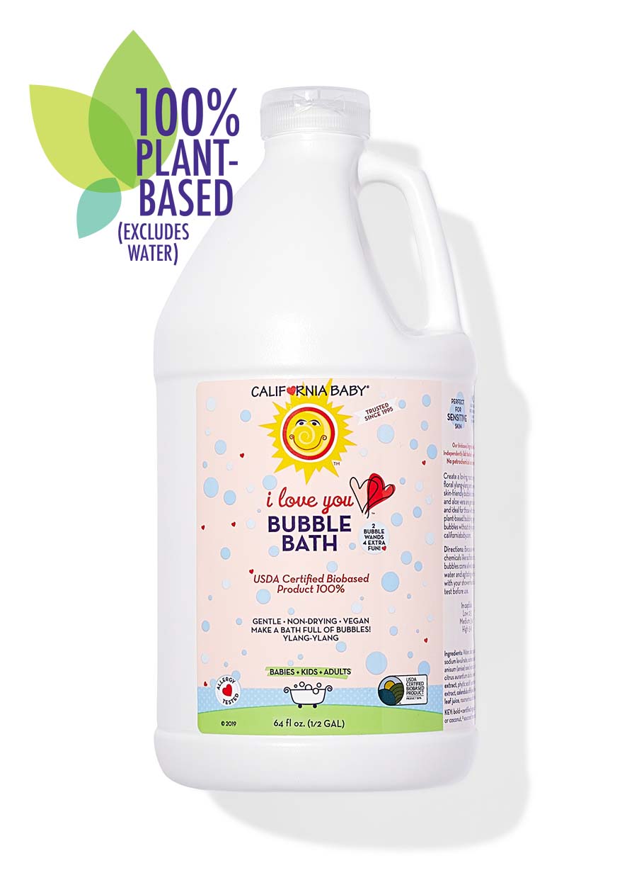 California Baby - I Love You™ Bubble Bath 64oz half gallon