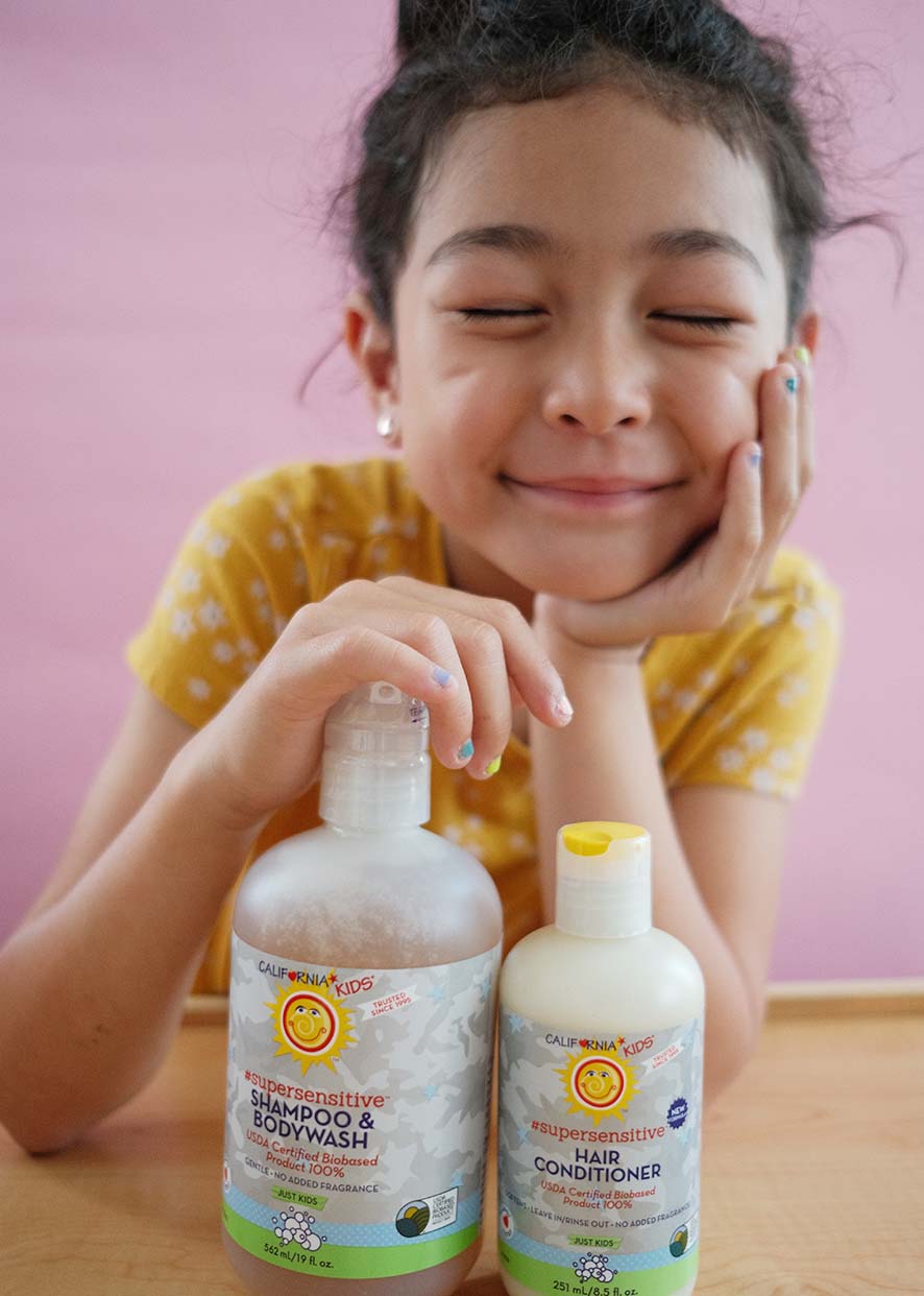 California Baby - (No Fragrance) Kids #SuperSensitive™ Shampoo + Conditioner Bundle