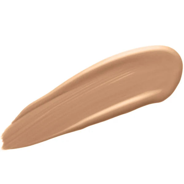 Swatch of Merle Norman Cosmetics - Lasting Foundation SPF 12 in a soft bisque shade, highlighting smooth texture and natural finish for everyday mom life essentials.