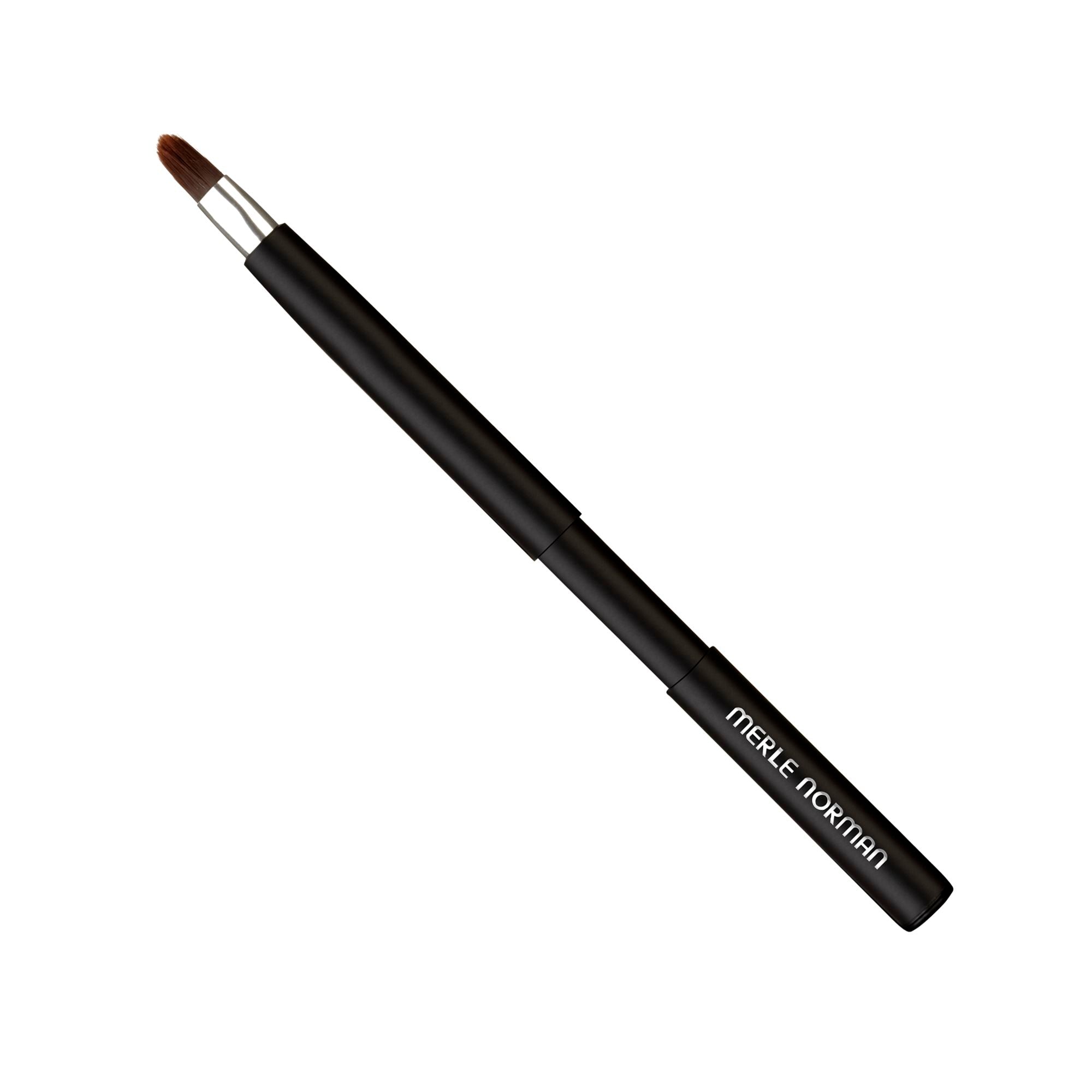 Merle Norman Cosmetics - Makeup Artistry Lip Brush (Retractable) with a sleek black handle, perfect for precise lip makeup application and on-the-go use.