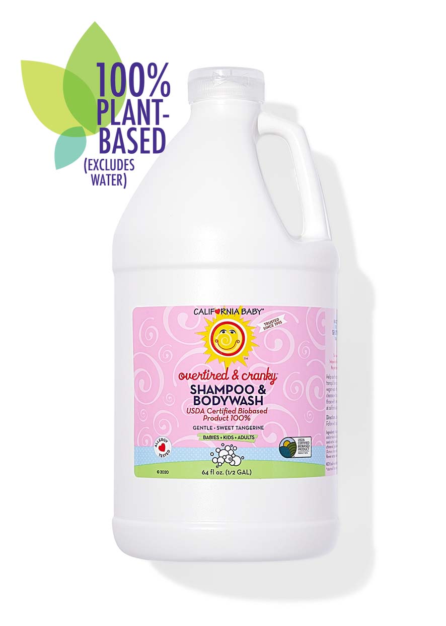 California Baby - Overtired & Cranky™ Shampoo & Bodywash 64oz half gallon
