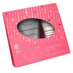 Packaging of Smoothing Skin Duo (Limited-Edition) featuring anti-aging complex body lotion and retinol night complex in a pink box with silver dotted design.
