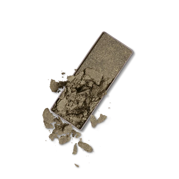 Soft Touch Shadow in a soft hazel semi-matte shade, showcasing finely milled powder with a smooth, blendable texture for a natural look.