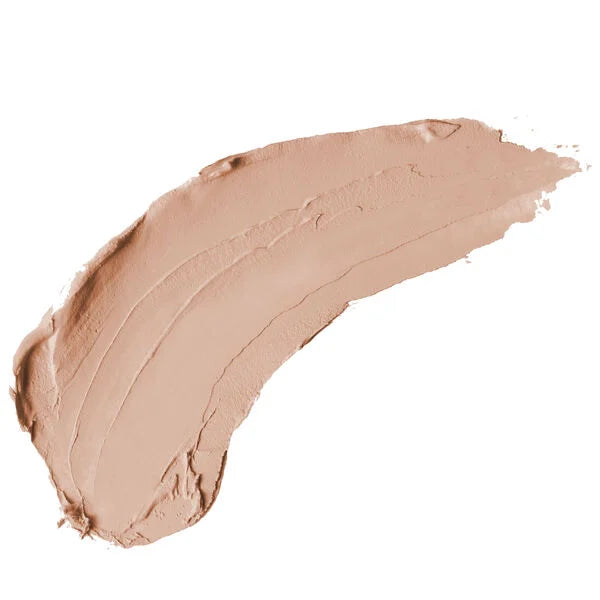 Creamy beige swatch of Total Finish Compact Makeup, showing a smooth, blendable texture for natural coverage and a flawless finish.